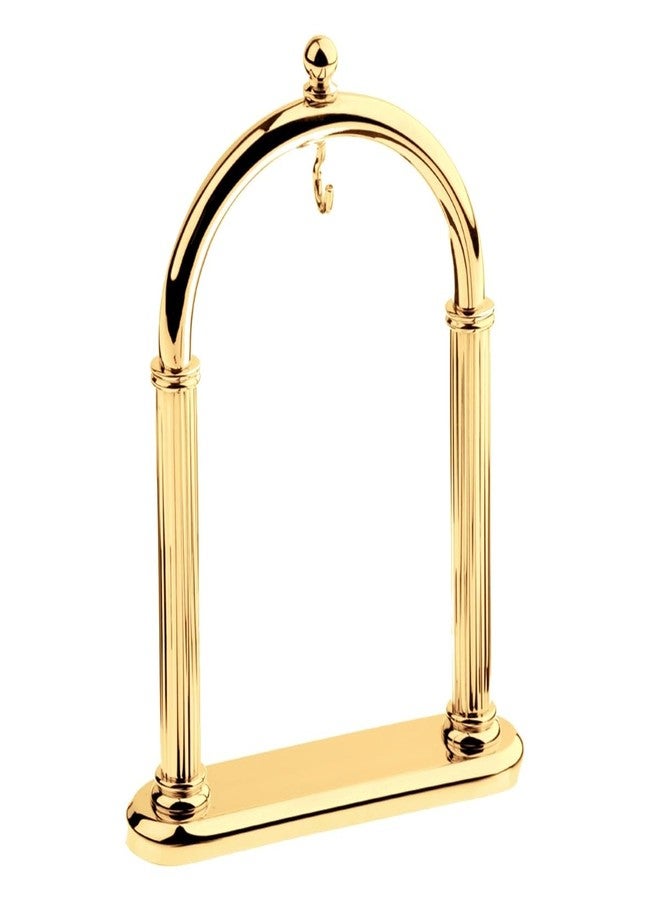 TAURISH Pocket Watch Display Stand Full Arch Gold Plated Metal Holder for Pocket Watches, Antique Clocks, & Collectibles -Brass-Gold Plated ( Watch Not Included ) - Image 3